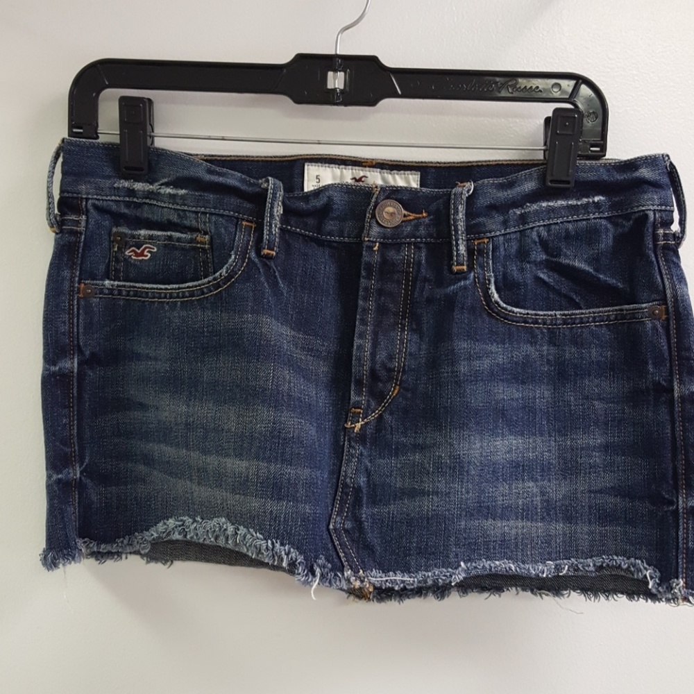 Hollister High Rise Denim Skirt